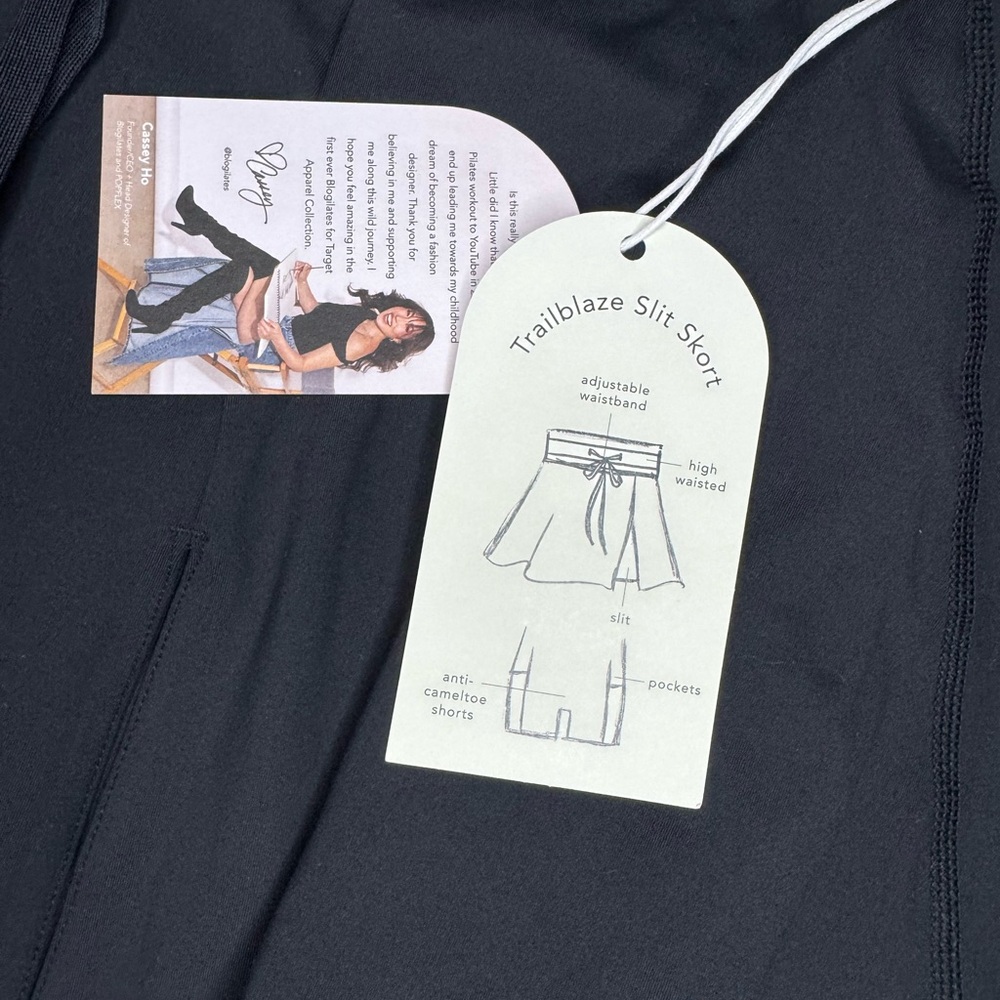 Blogilates Women’s Trailblaze Split Skort - Black Size Extra Large NWT - Picture 7 of 9